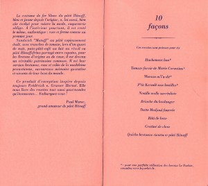 Le pâté Hénaff - 10 façons de l'accomoder selon Frédérick e. Grasser Hermé.